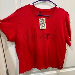 Fireball Whiskey Crop Top